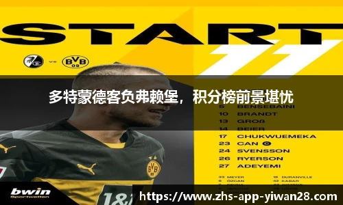 多特蒙德客负弗赖堡，积分榜前景堪忧