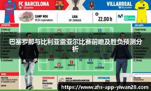 巴塞罗那与比利亚雷亚尔比赛前瞻及胜负预测分析